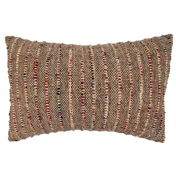 Saro Lifestyle SARO 2852.M1624BC 16 x 24 in. Oblong Corded Design Cotton Pillow Cover 2852.M1624BC